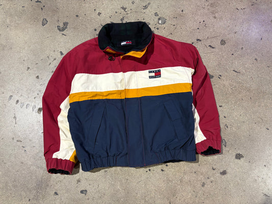 Tommy Hilfiger Color Blocked Reversible Jacket -Red/White/ Navy Size XL
