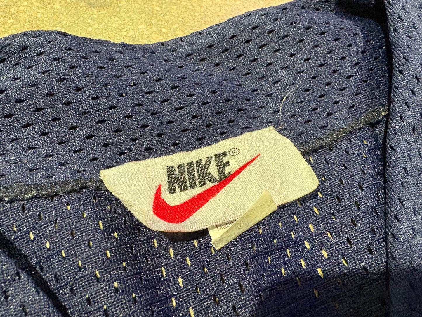 Nike Mesh Baseball Jersey - Navy Size XL