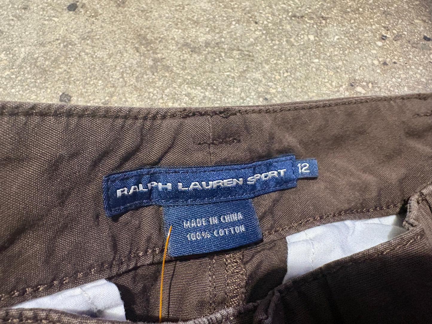 Women's Polo Ralph Lauren Sport Cargo Pants - Brown Size 12