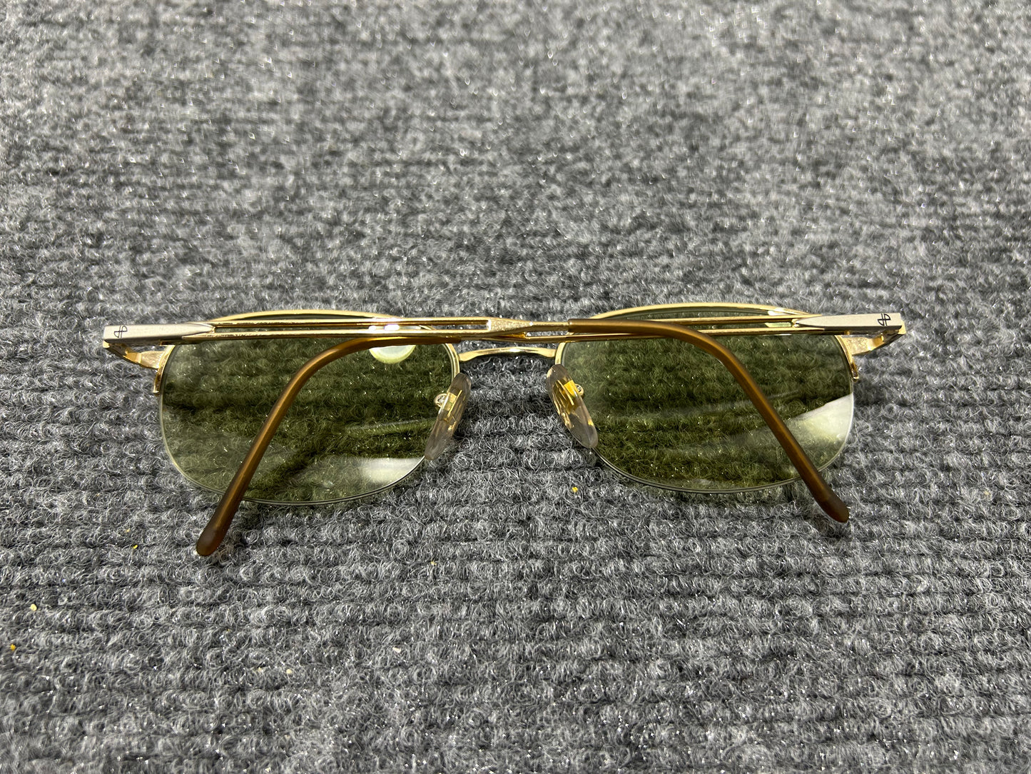 Jean Patou Rimless Wire Sunglasses - Gold