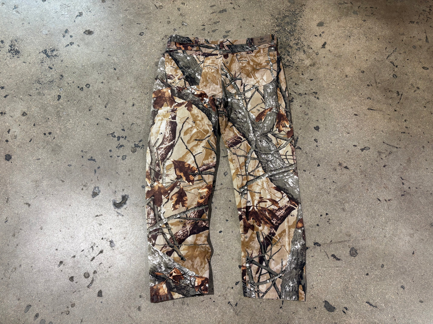 Wrangler Real Woodland Camo Pants - Khaki Size 38 x 34