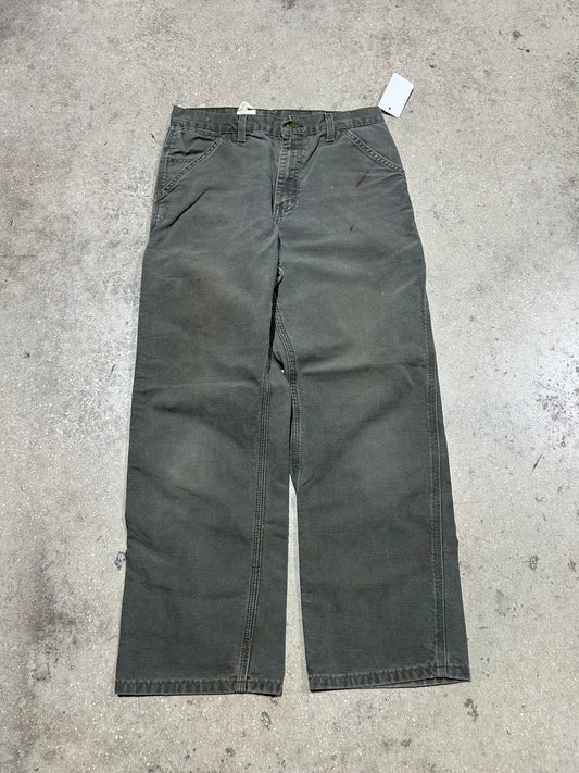 Carhartt Olive Carpenter Pants - Olive Size 32x30