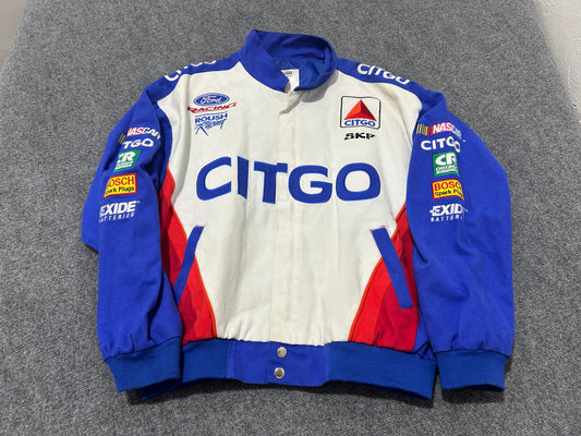 Citgo Nascar Racing Jacket - White/Blue Size Large