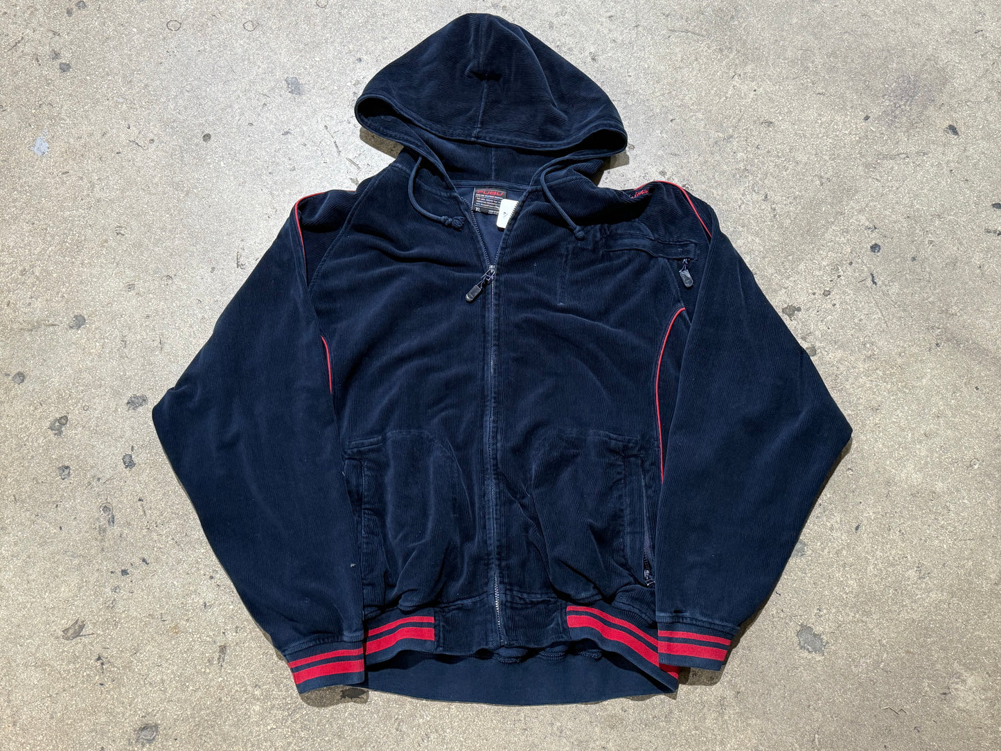 FUBU Corduroy Jacket - Navy Size XL