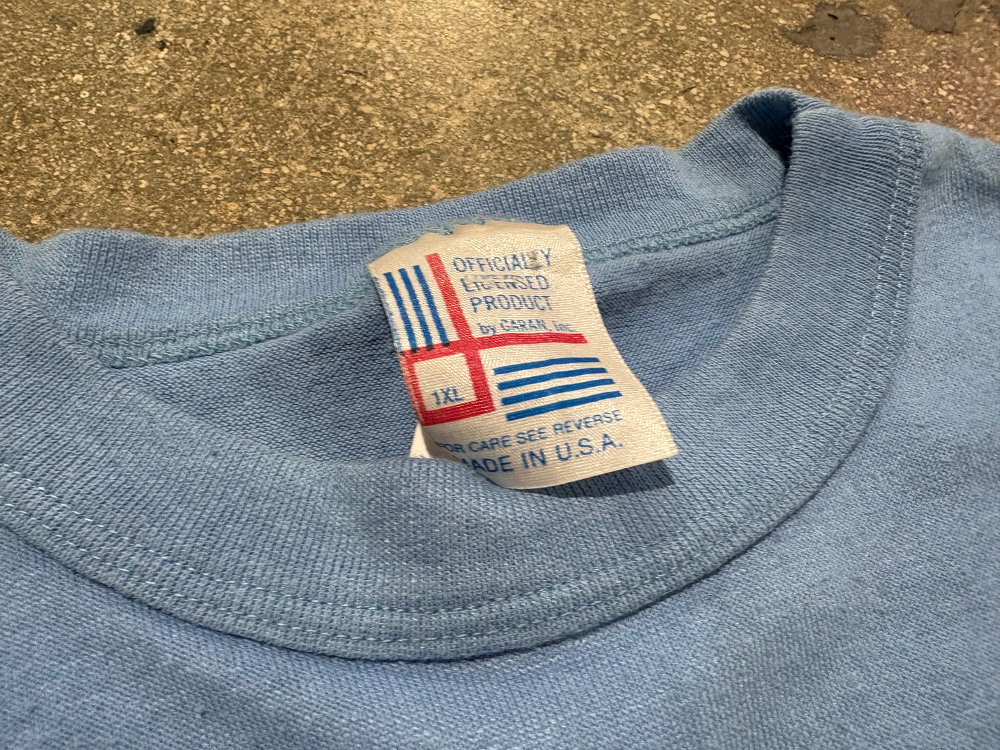 Houston Oilers Football Tee - Light Blue Size XL