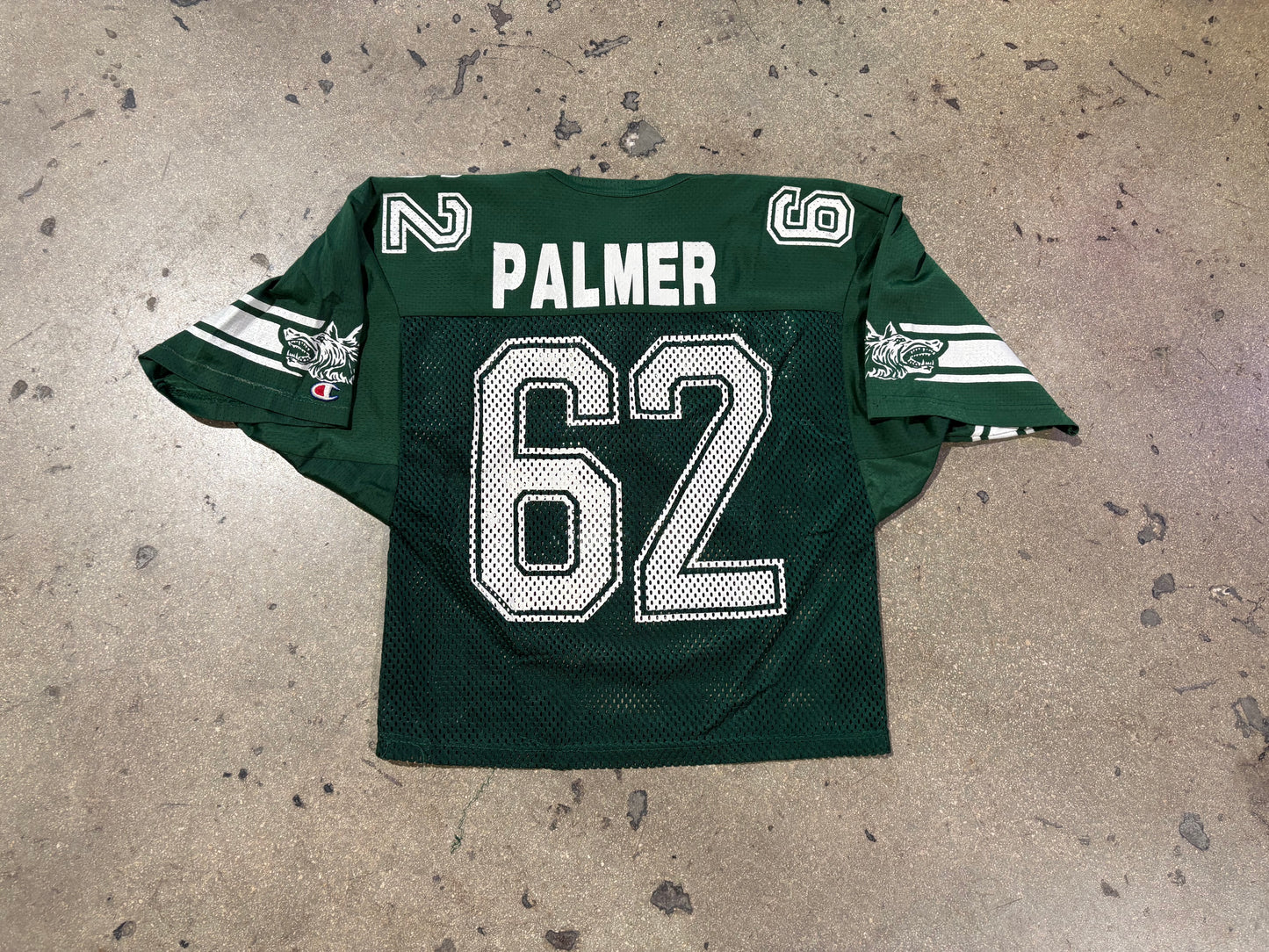 Champion Gorton Cropped Mesh Football Jersey - Green Size Medium
