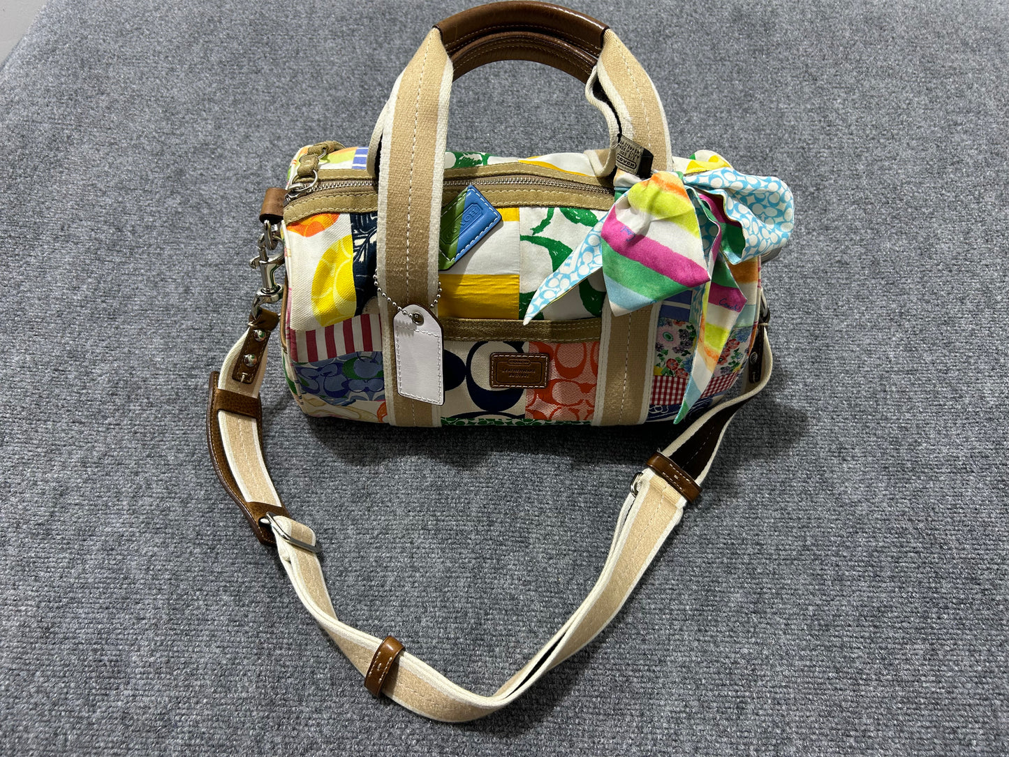 Coach PatchWork Mini Duffle Purse - Multi