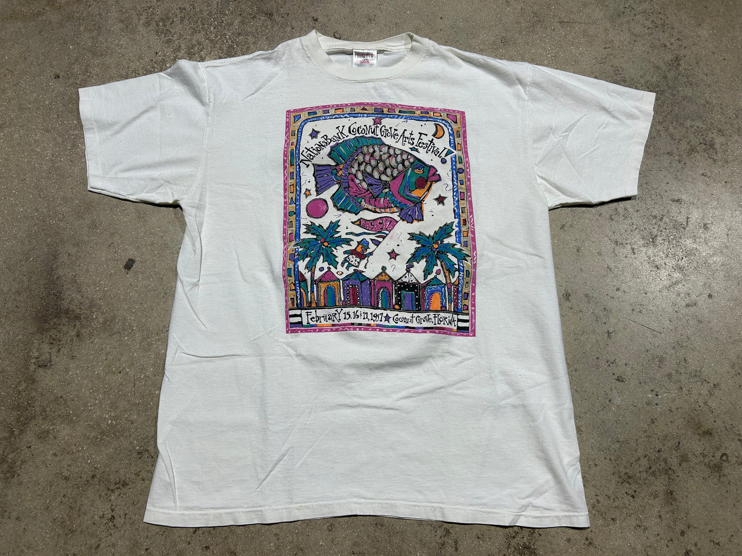 1997 Coconut Grove Art Festival - White Size XL