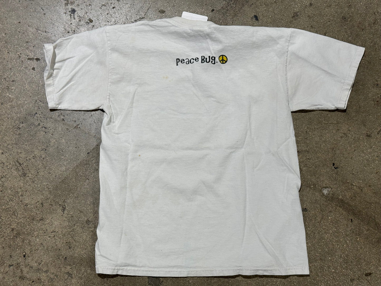 VW Peace Bug Tee - White Size Large