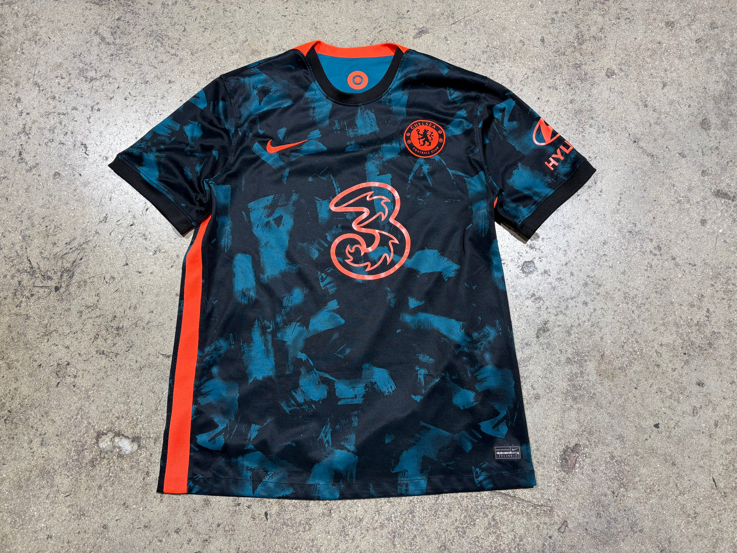 Nike Chelsea #19 Mount Soccer Jersey - Blue / Orange Size 2XL
