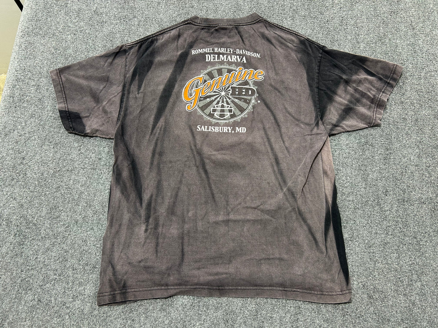 2019 Faded Harley Davidson Delmarva Tee - Black Size XL(con)