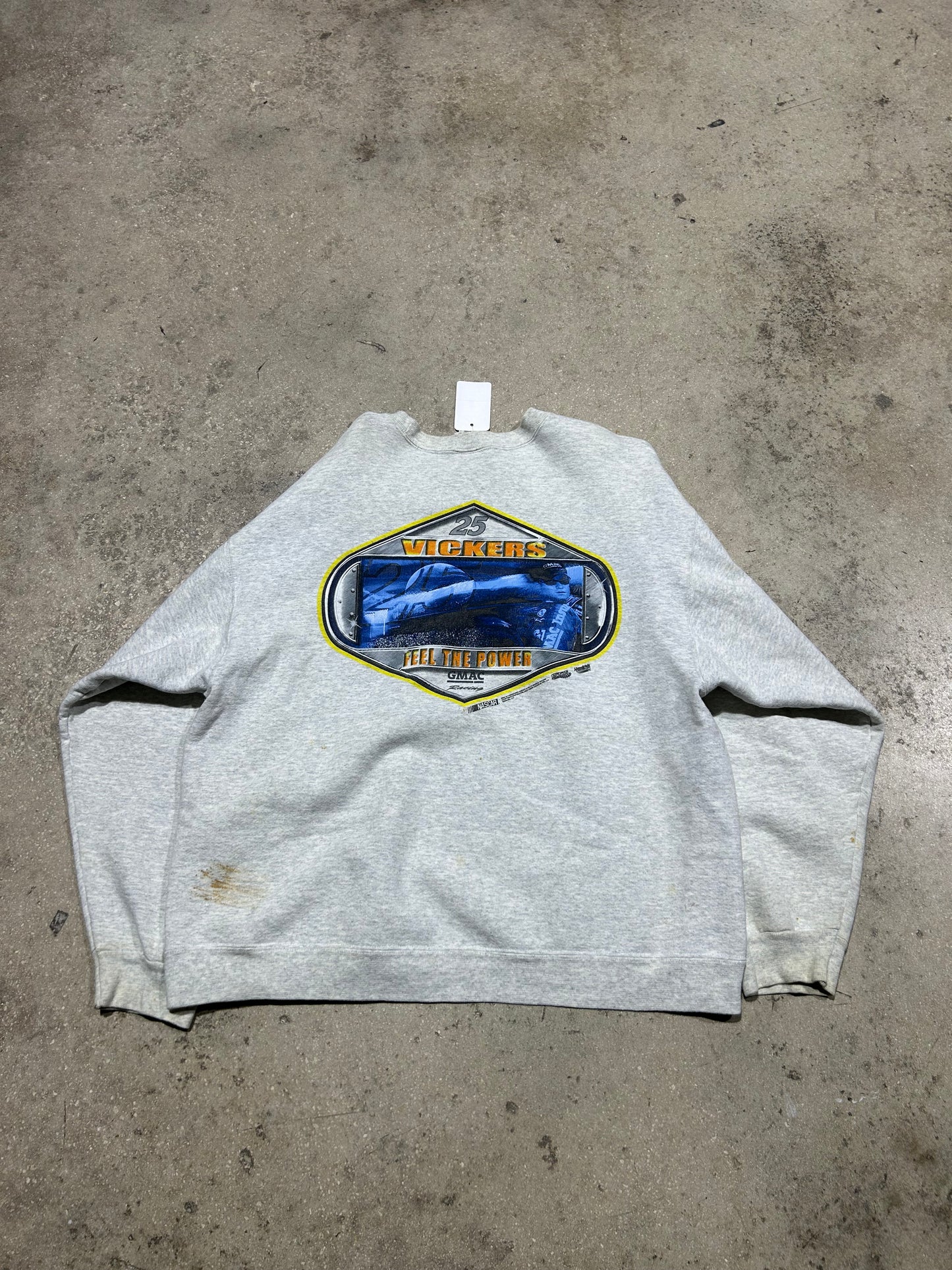 2005 Vickers #25 Nascar Crewneck - White Size XL