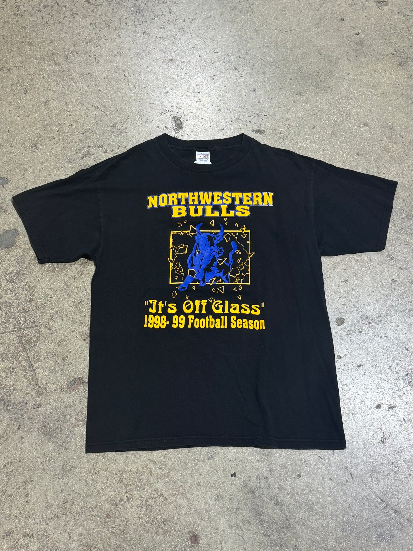 98/99 Northwestern Bulls Tee - Black Size XL