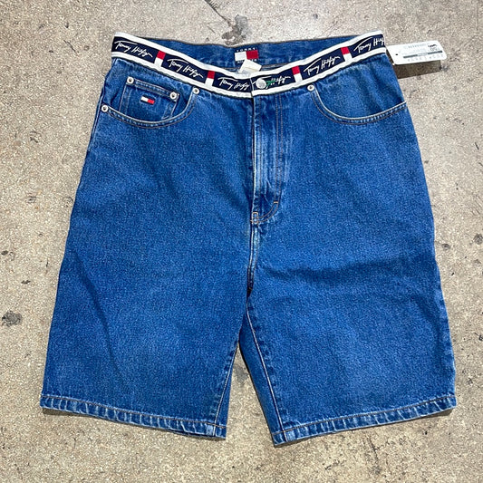 Women's Tommy Hilfiger Denim Jean Shorts - Dark Wash Size 20