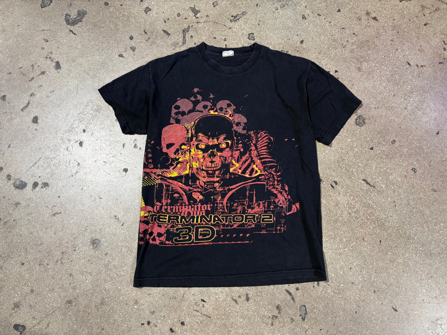 Terminator 2 3D Tee - Black Size Medium
