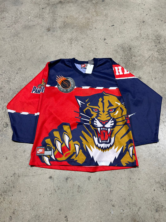 Nike Florida Panthers Hockey Jersey - Red/Navy Size Large