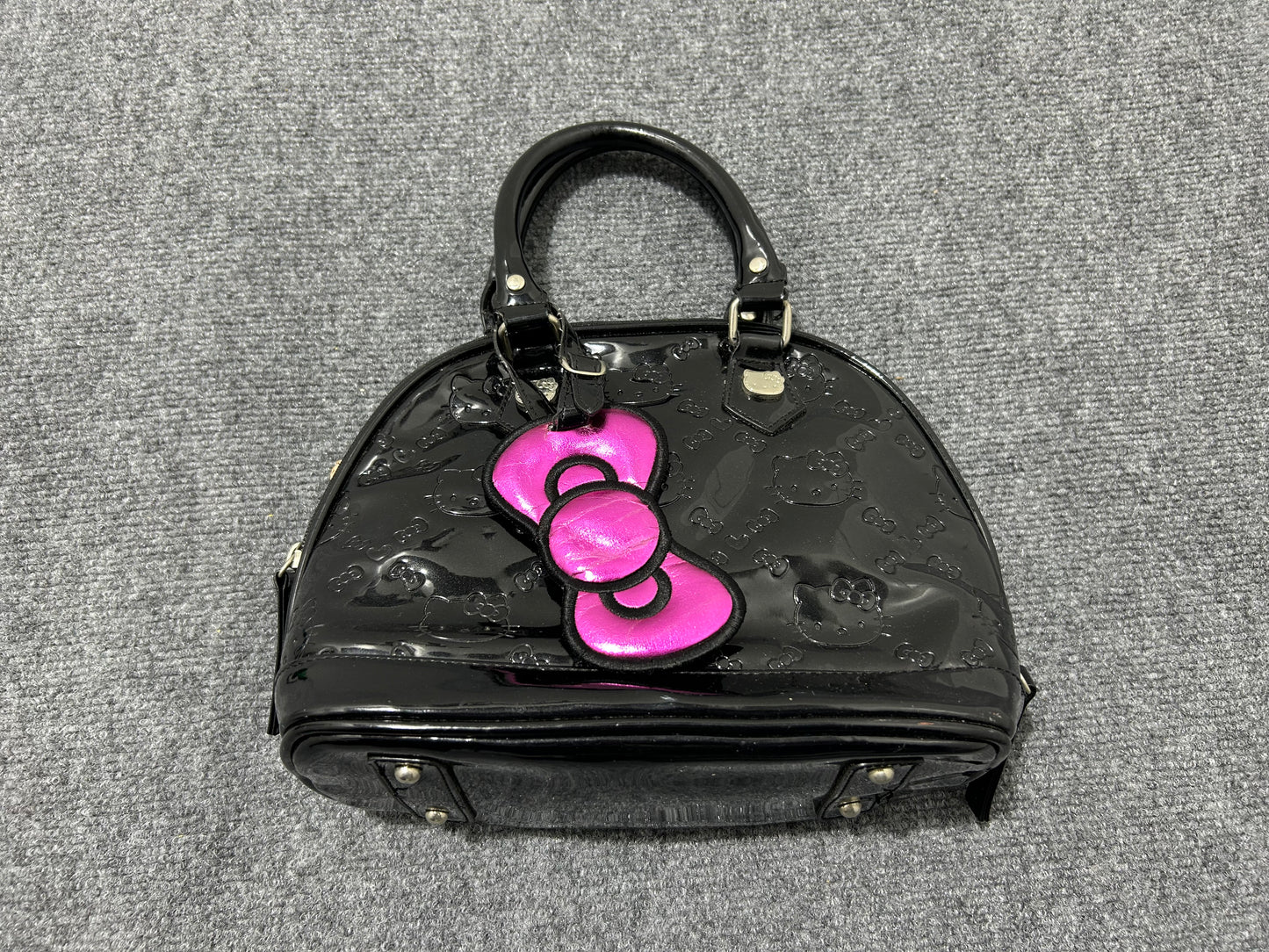 Loungefly Hello Kitty Dome Glossy Leather Tote Bag - Black