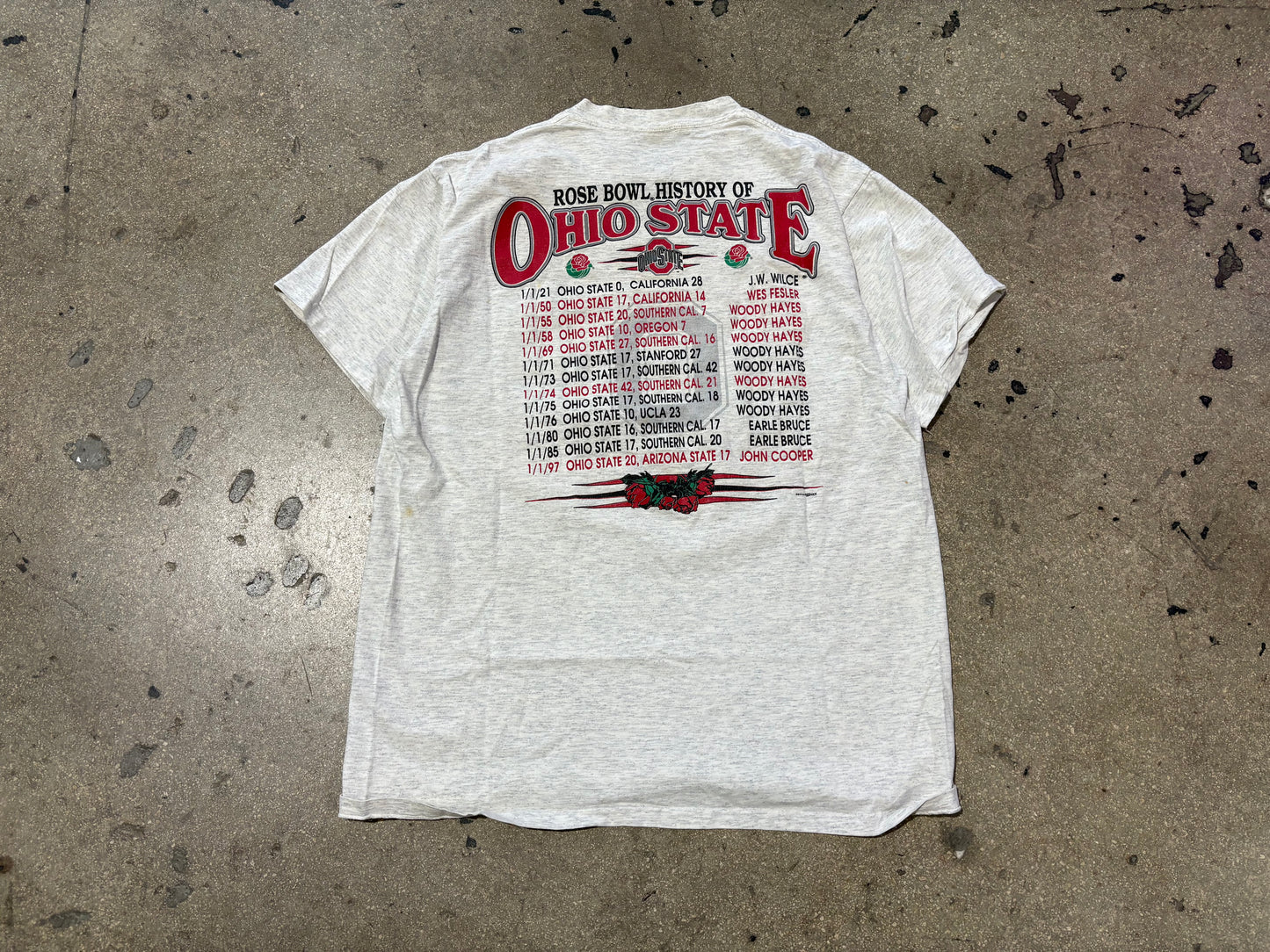 1997 Ohio State Rose Bowl Champs - Gray Size Large