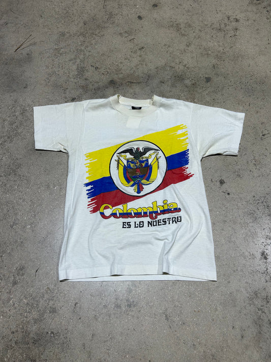 Colombia Es Lo Nuestro Tee - White Size Medium