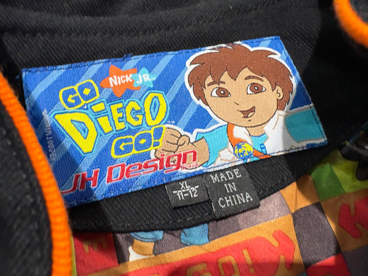 JH Design Go Diego Go Racing Jacket - Black /Orange Size Youth XL