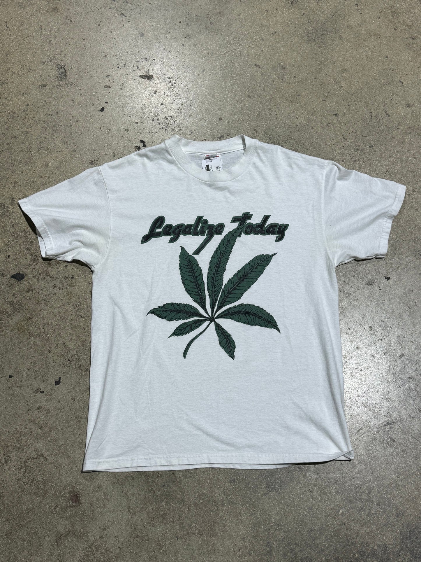 Legalize Today Tee - White Size Large