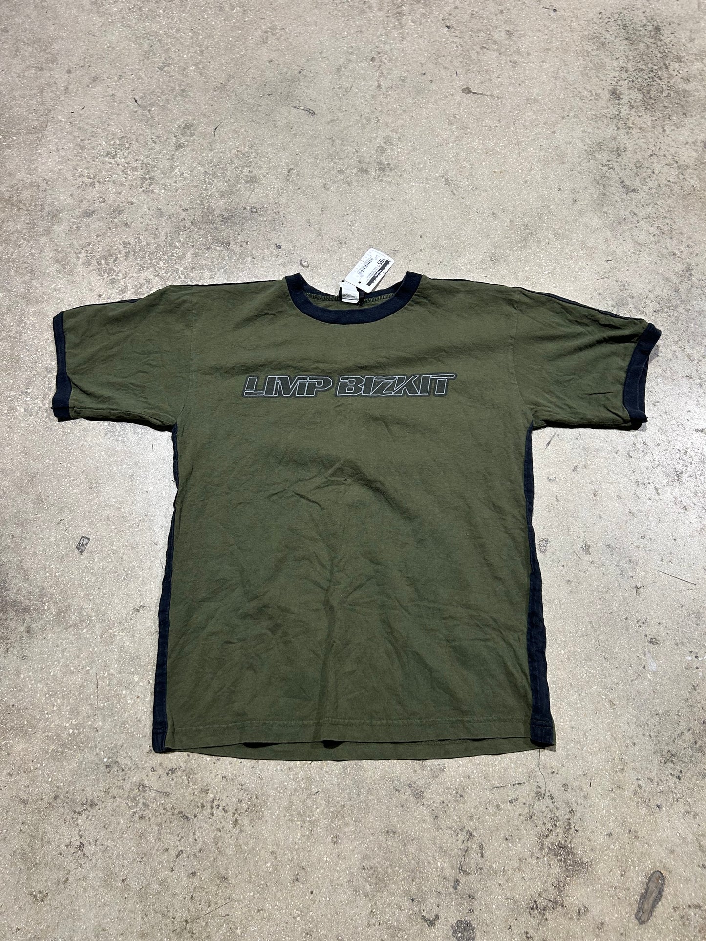 Limp Bizkit Ringer Tee - Green Size Medium