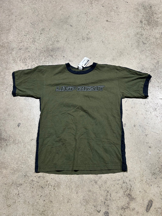 Limp Bizkit Ringer Tee - Green Size Medium