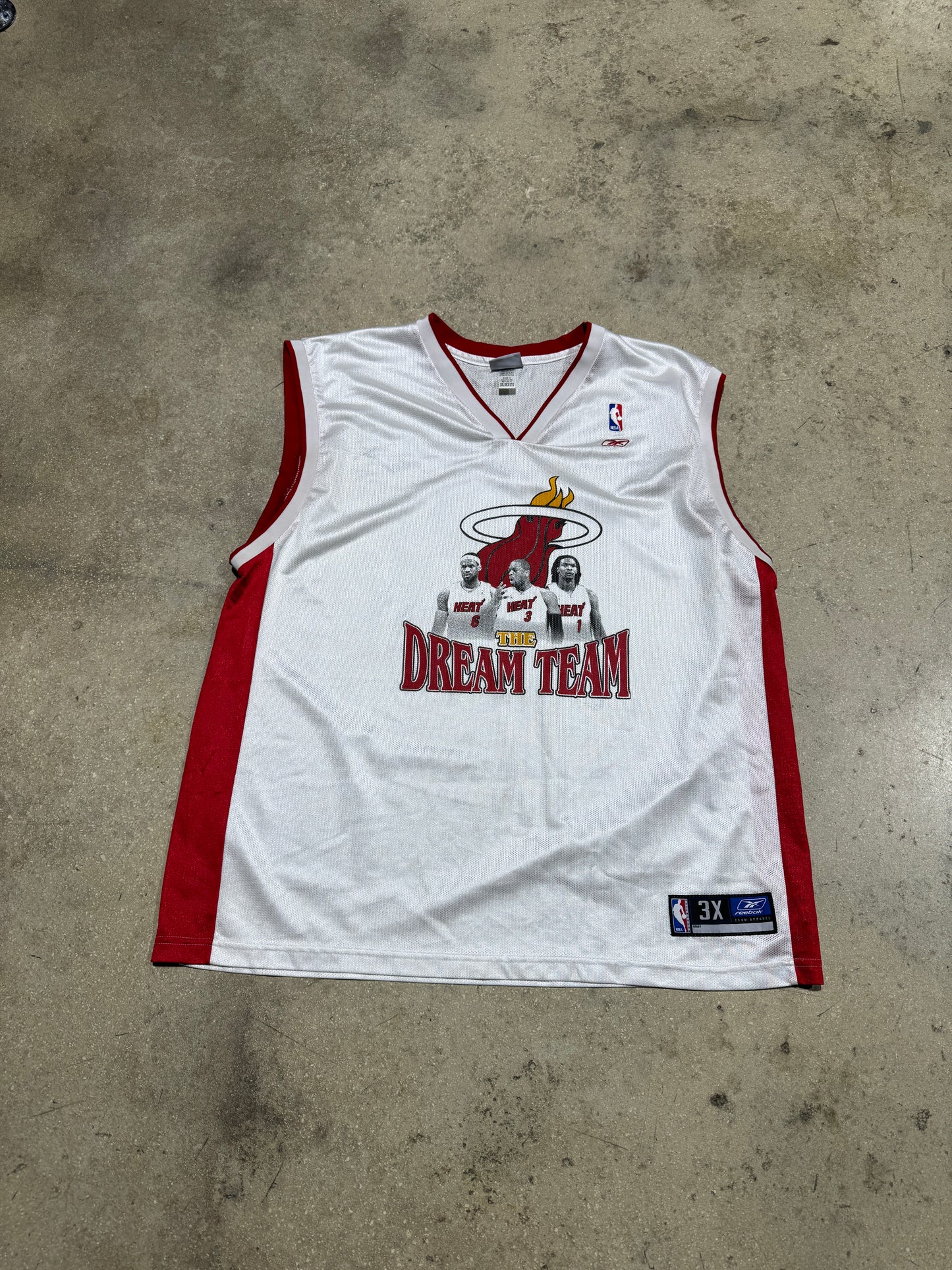 Reebok The Dream Team Jersey - White Size 3XL