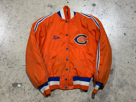 1983 Pennsville Champs Cubs Kim Varsity Jacket - Orange Size Small