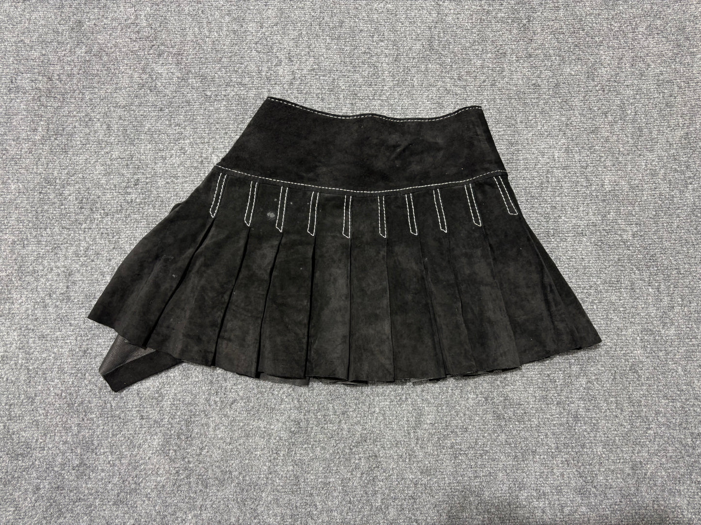 Arden B Suede Leather Skirt - Black Size 0