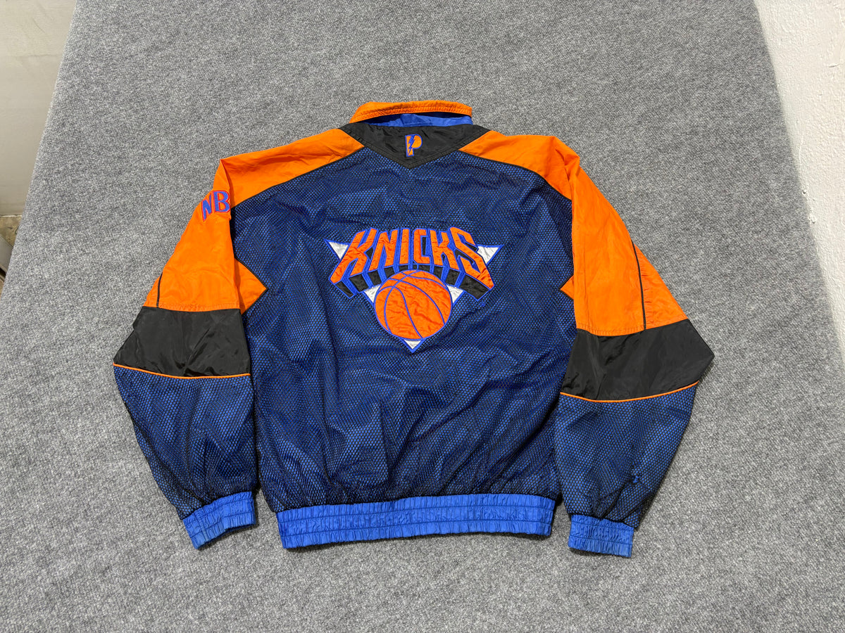 Pro Player New York Knicks Windbreaker - Blue / Orange Size Small