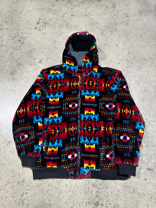 Navajo Type Hooded Jacket - Multi Size XL