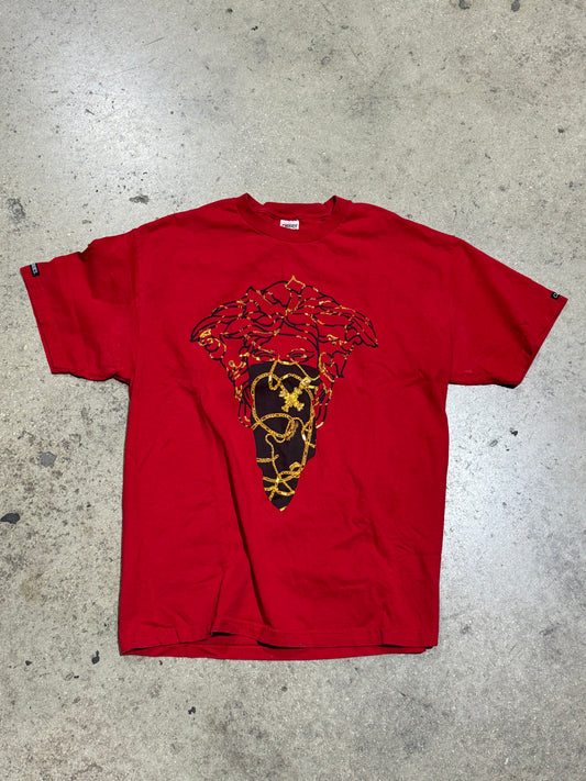 Crooks & Castlest Medusa Bling Tee - Red Size XL