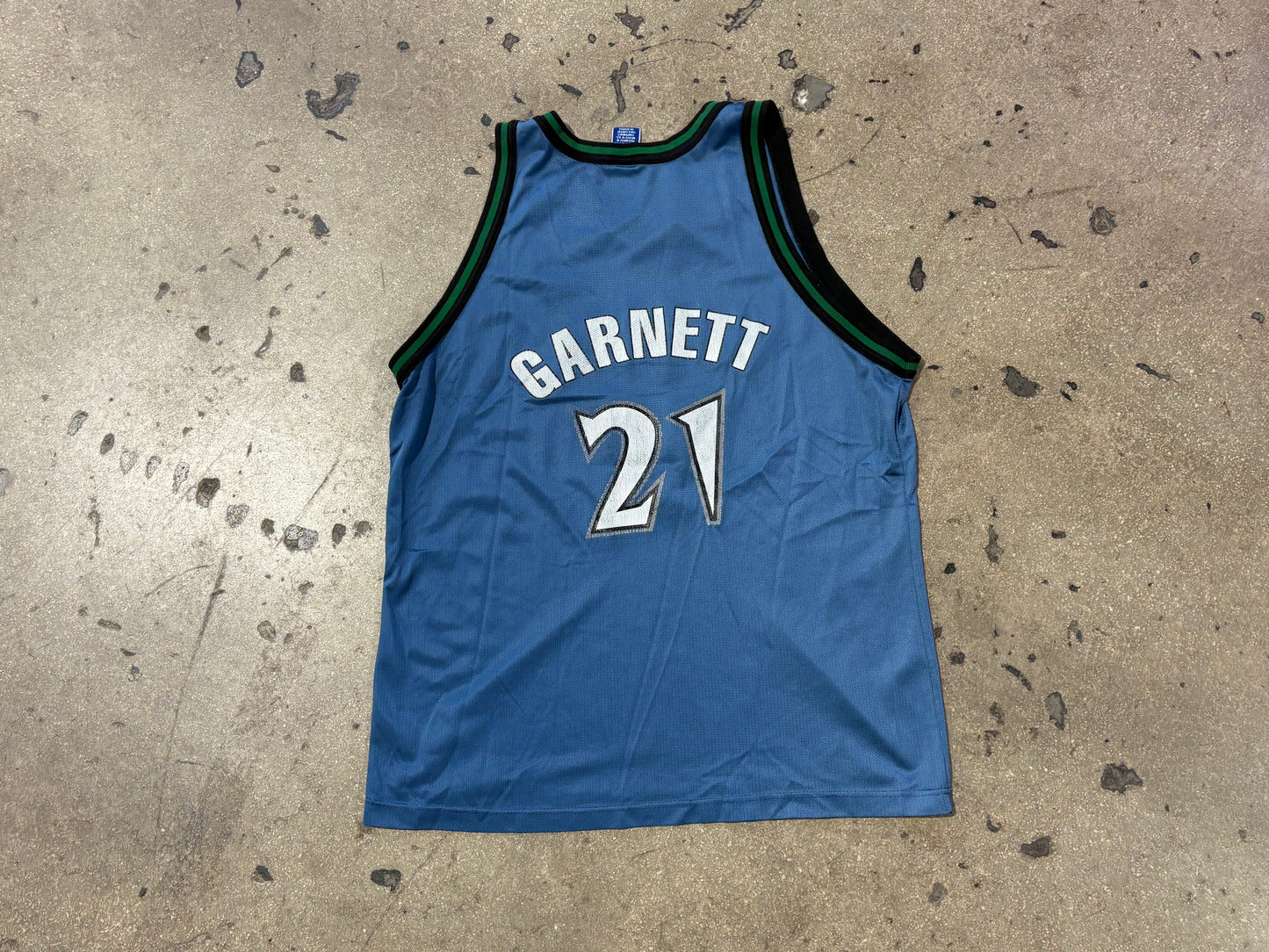Champion Minnesota Timberwolves #21 Garnett Jersey - Blue Size 48 / XL