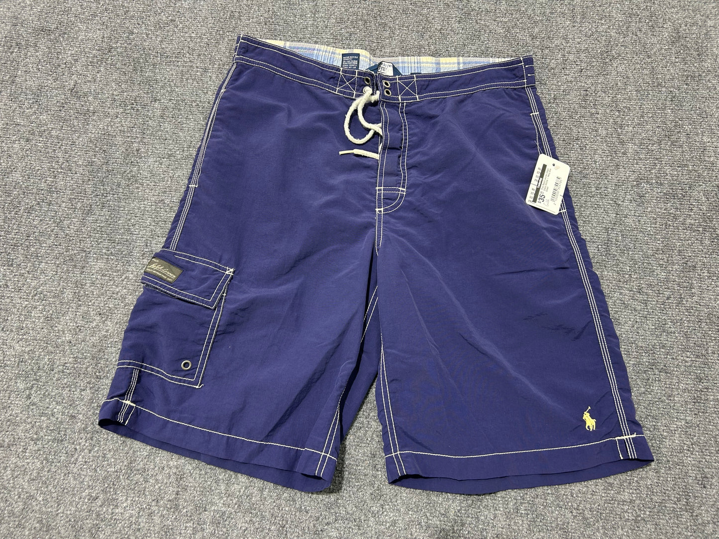 Polo Ralph Lauren Cargo Swim Shorts - Navy Size Small