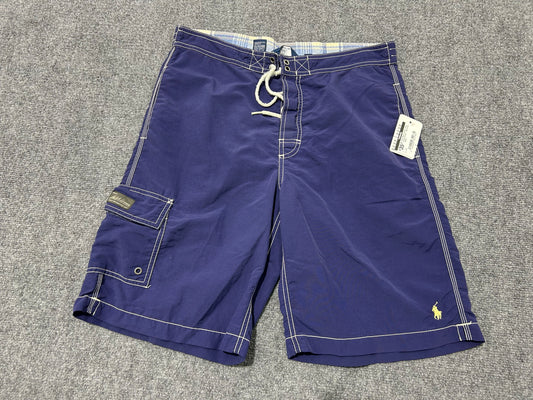 Polo Ralph Lauren Cargo Swim Shorts - Navy Size Small