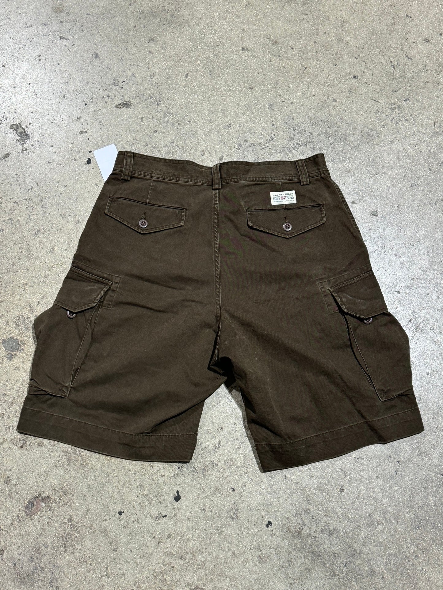 Polo Ralph Lauren Cargo Shorts - Dark Brown Size 33