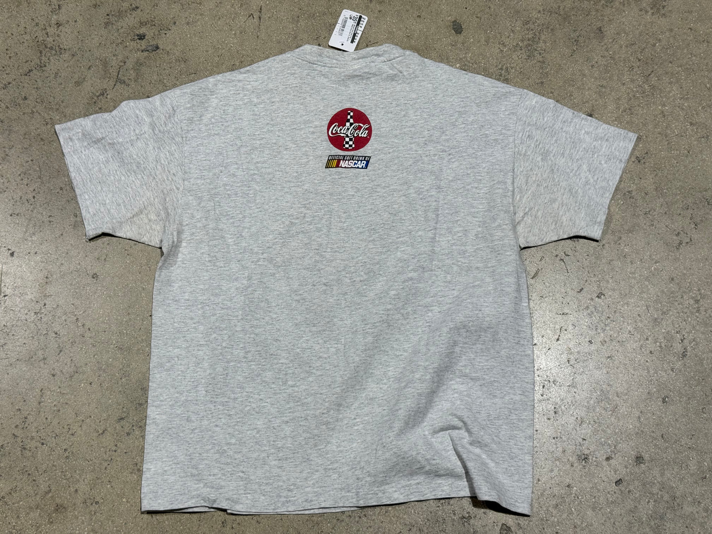 Nascar Coca Cola Tee - Wash Grey Size XL