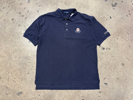 Booby Trap Golf Classic Polo Shirt - Navy Size XL