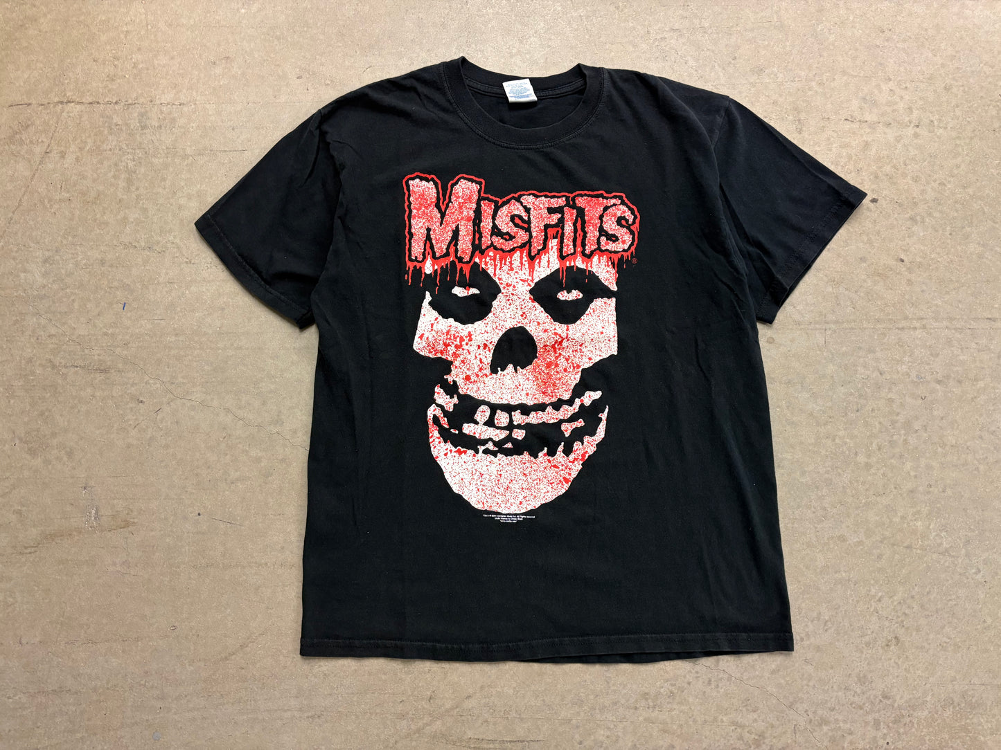 2004 Misfits Blood Splatter Tee - Black Size Large