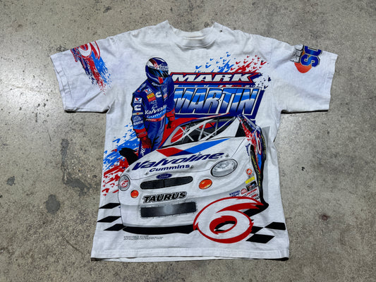 #6 Mark Martin Rock Solid Racing Tee - White Size XL