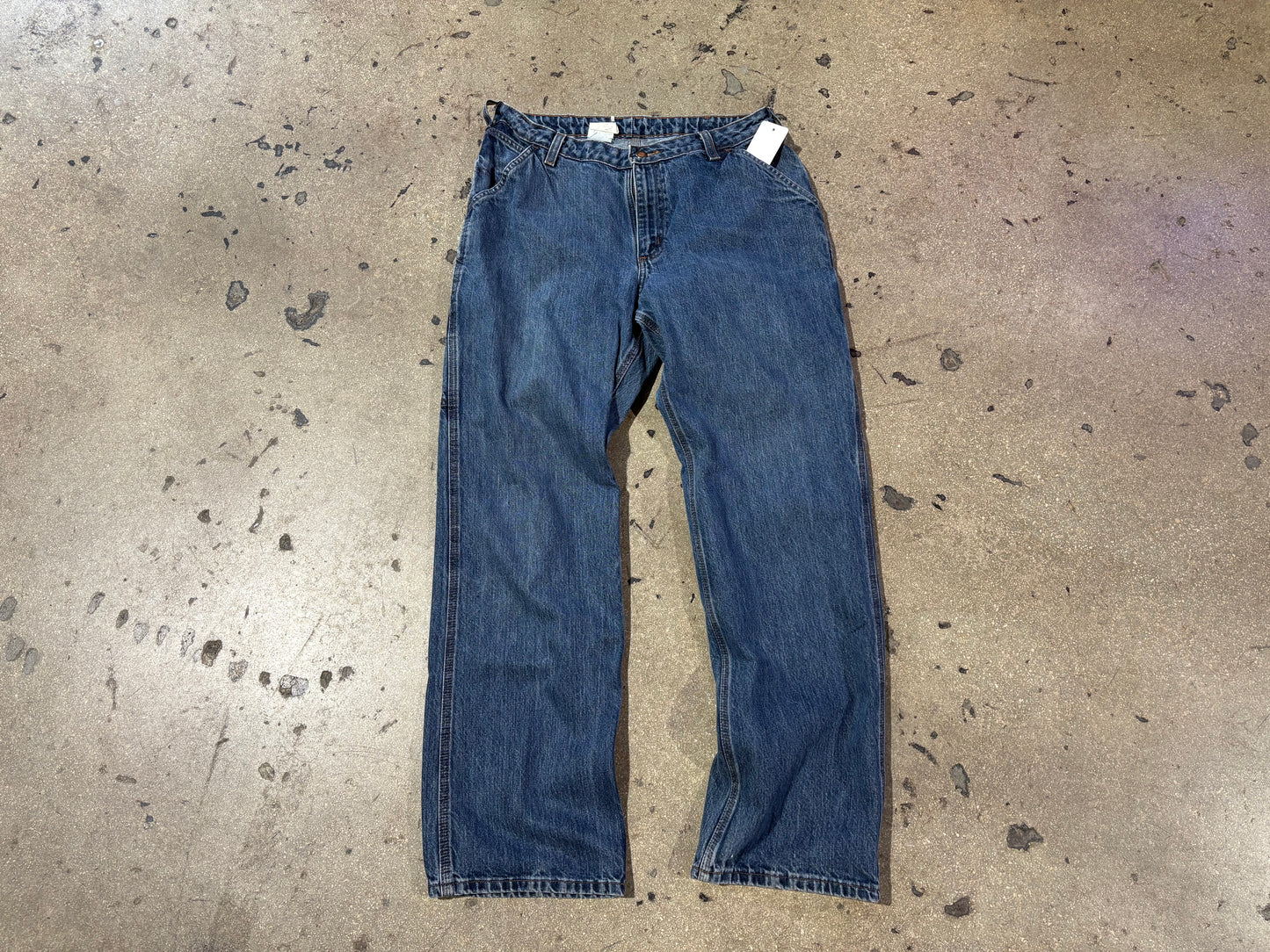 WMNS Carhartt Carpenter Pants - Blue Size 12 x 32