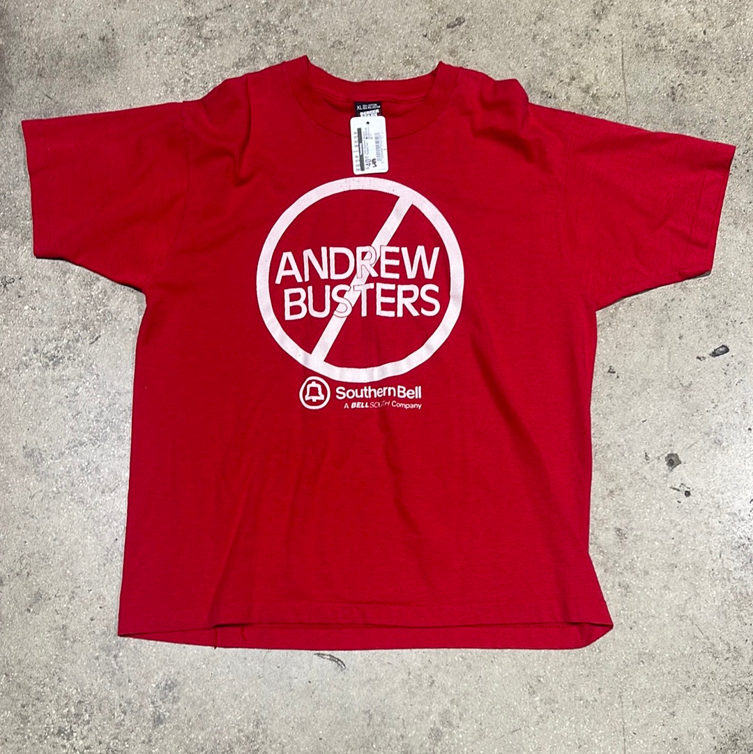 1992 Hurricane Andrew Busters Tee - Red Size XL