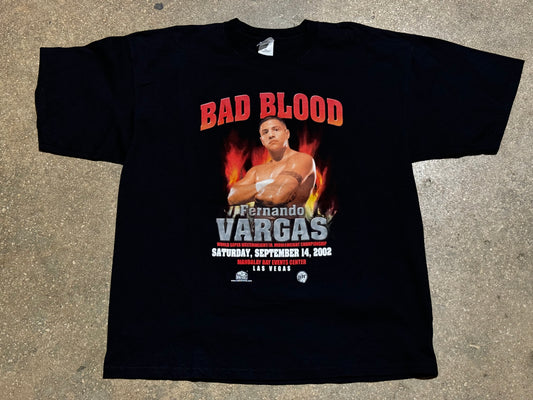 2002 Fernando Vargas Bad Blood Tee - Black Size XXL