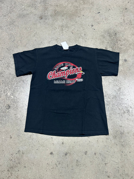 2006 Miami Heat Championship Tee - Black Size Medium