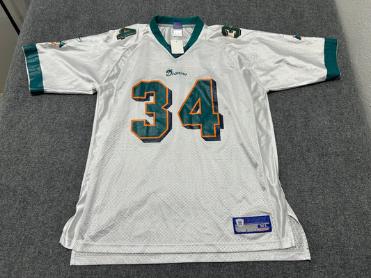 Miami Dolphins Ricky Williams #34 Football Jersey - White Size XL