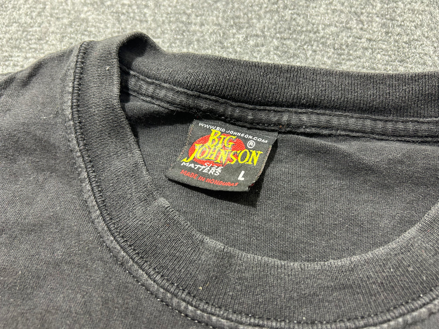 1999 Big Johnson This Bitch Owns Her Bike - Black Size Large