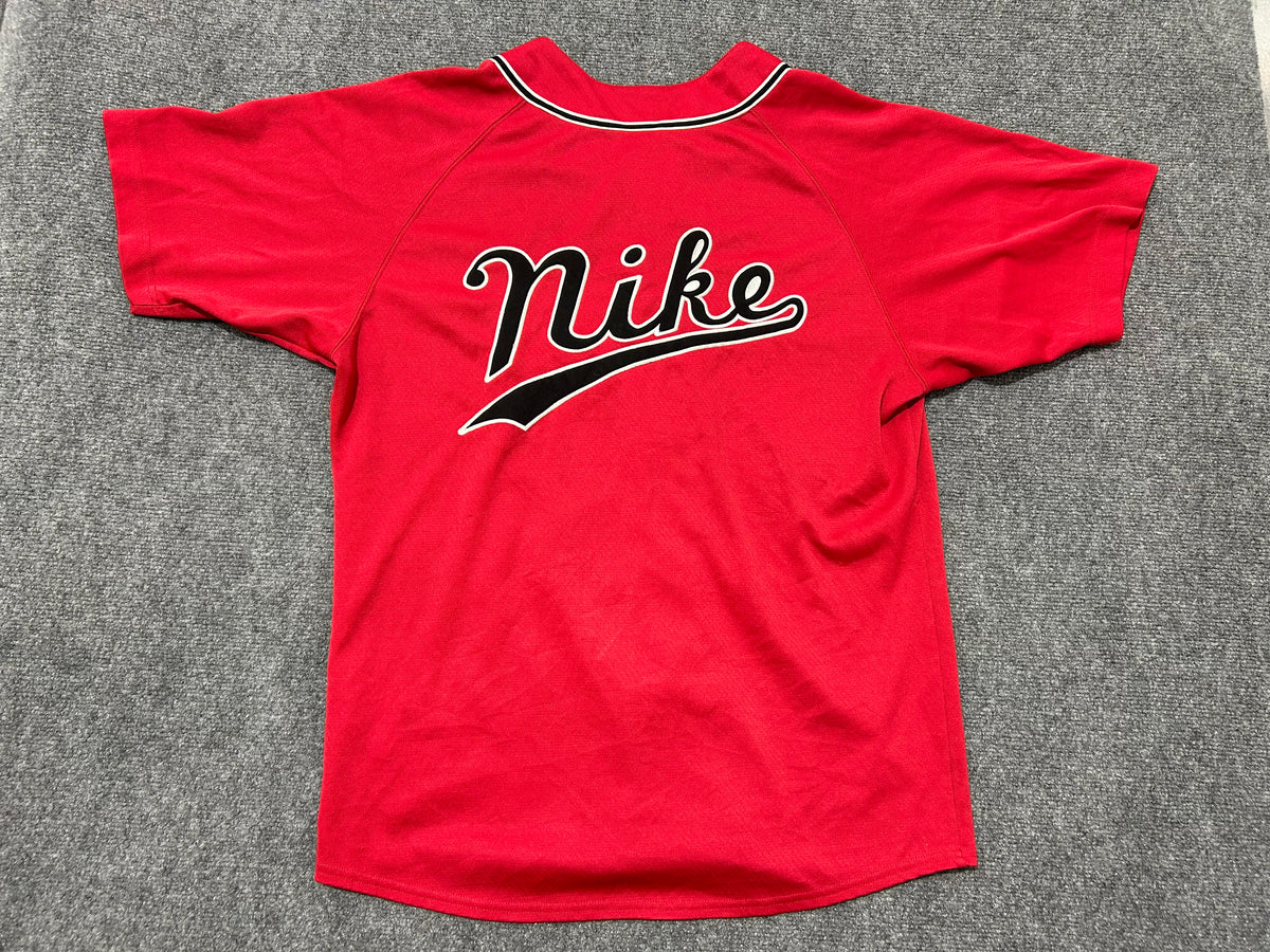 Nike Baseball Jersey - Red Size Medium