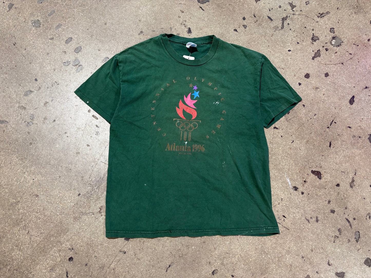 1996 Atlanta Olympics Tee - Green Size XL