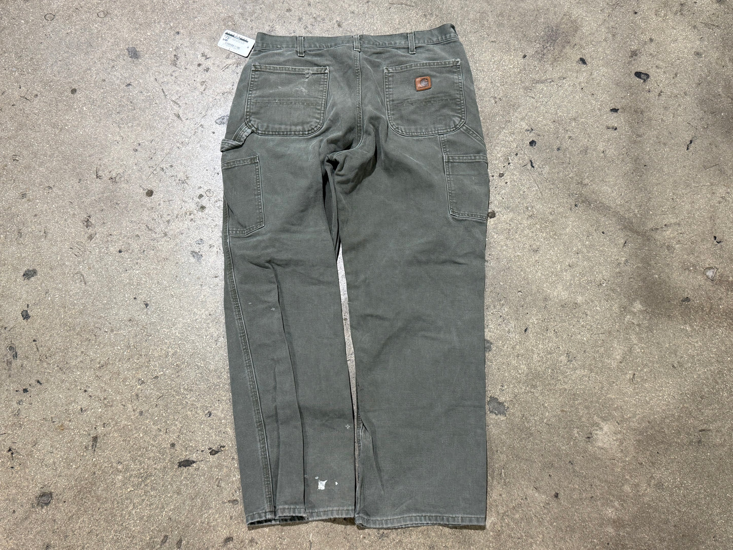 Carhartt Carpenter Pants - Faded Olive Size 36x30